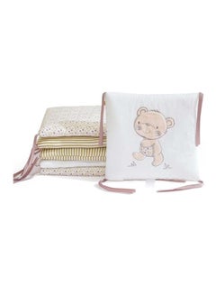 DUNISO 6 Pieces of Baby crib protective pads, male and female universal pure cotton rectangular surround pads, children's bed surround, soft, breathable and anti collision, 30cm * 30cm  - Image 5