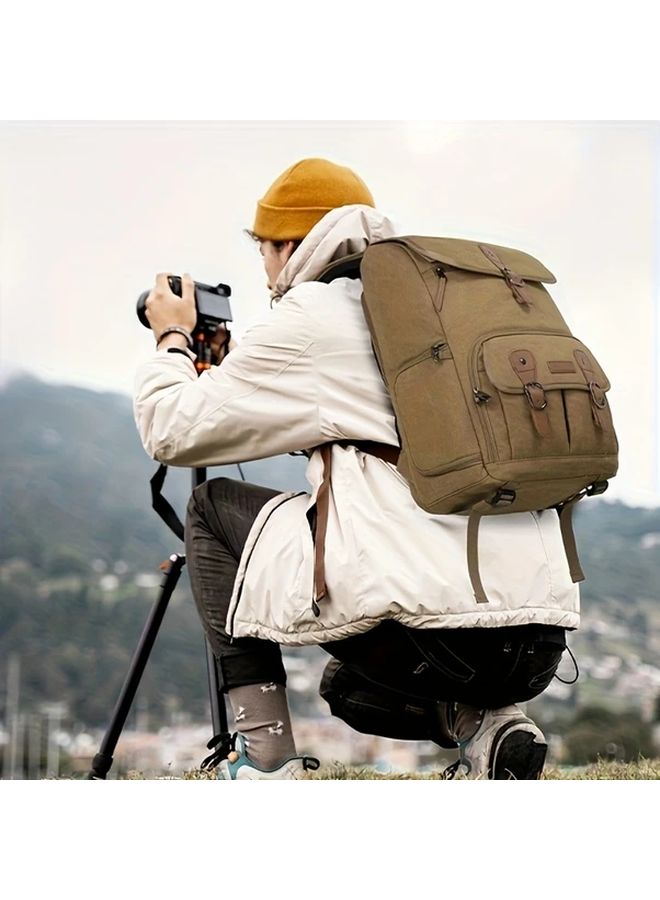 حقيبة كاميرا ريتورمور المضادة للسرقة من القماش لحمل كاميرات DSLR وSLR مع حجرة لابتوب 15 بوصة - الحجم L - اللون الأسود - Image 3