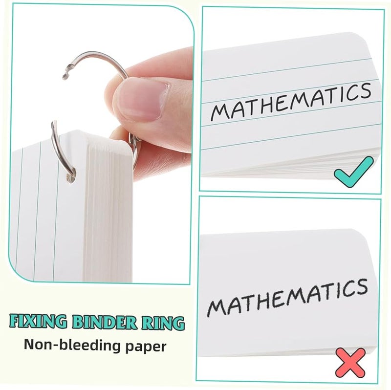 COHEALI 1 Set Blank Vocabulary Cards For DIY Note Cards And Handwriting Practice - Image 4