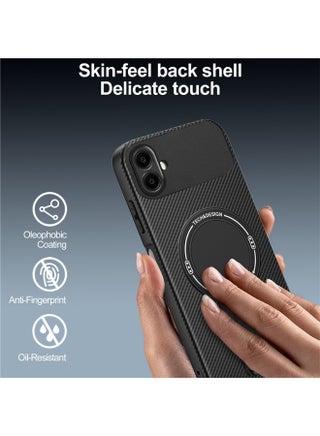 for Samsung Galaxy A06 4G/5G Case, Stable Structure,Skin-Friendly Feel,Magnetic Wireless Charging Protective Phone Case for Samsung Galaxy A06 4G/5G, Black. - view 5