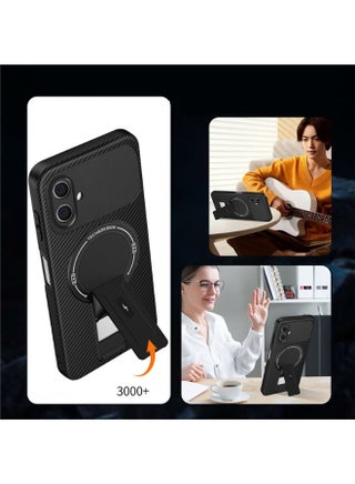 for Samsung Galaxy A06 4G/5G Case, Stable Structure,Skin-Friendly Feel,Magnetic Wireless Charging Protective Phone Case for Samsung Galaxy A06 4G/5G, Black. - view 3