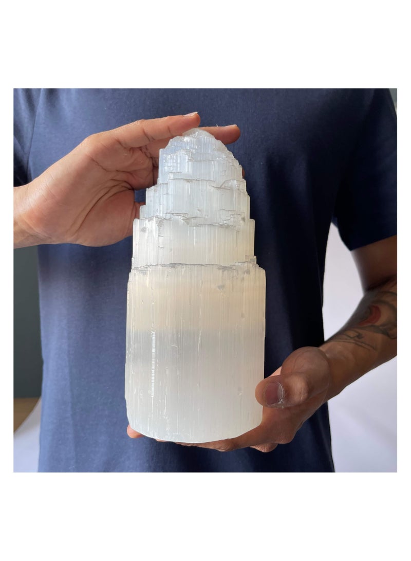 MAISON ETHERIQUE Selenite Crystal Tower - 20cm - Image 2