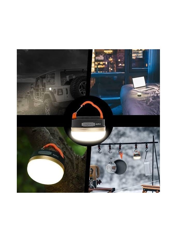 فانوس تخييم LED محمول مع كابل USB، 3 أوضاع إضاءة للتخييم كشاف طواري شحن  - Image 3