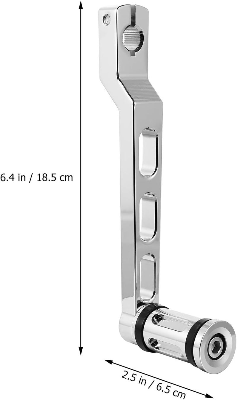 CNC Motorcycle Gear Shifter Lever and Foot Pedal Lever for Touring Softail Cruiser, Chrome Plated Heel Toe Shift Pedal Compatible with Motorbike Controls - Image 2