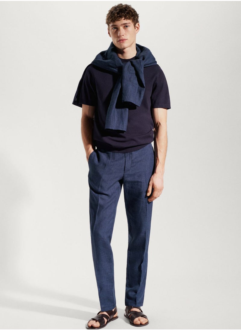 Mango Man - Essential Slim Fit Trousers - Image 1