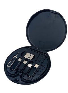 Generic All-in-one fast charging data cable storage kit and hidden holder. Complete USB cable storage with card storage. Compatible with all Android and iPhone devices.  - Image 1