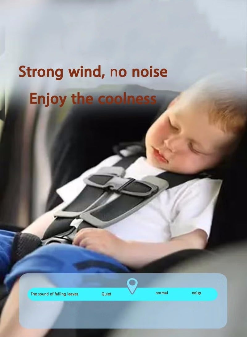 12V DC Electric Car Fan with Summer Cooling Air Circulator for 360 Degree Rotatable  2 Speed Dual Head Cool - Image 4