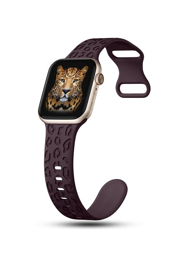 Generic - Apple Watch Band, Comfort for Everyday Wear (42mm/44mm/45mm), Fashionable Premium Elderberry Color 1 Piece - Image 1