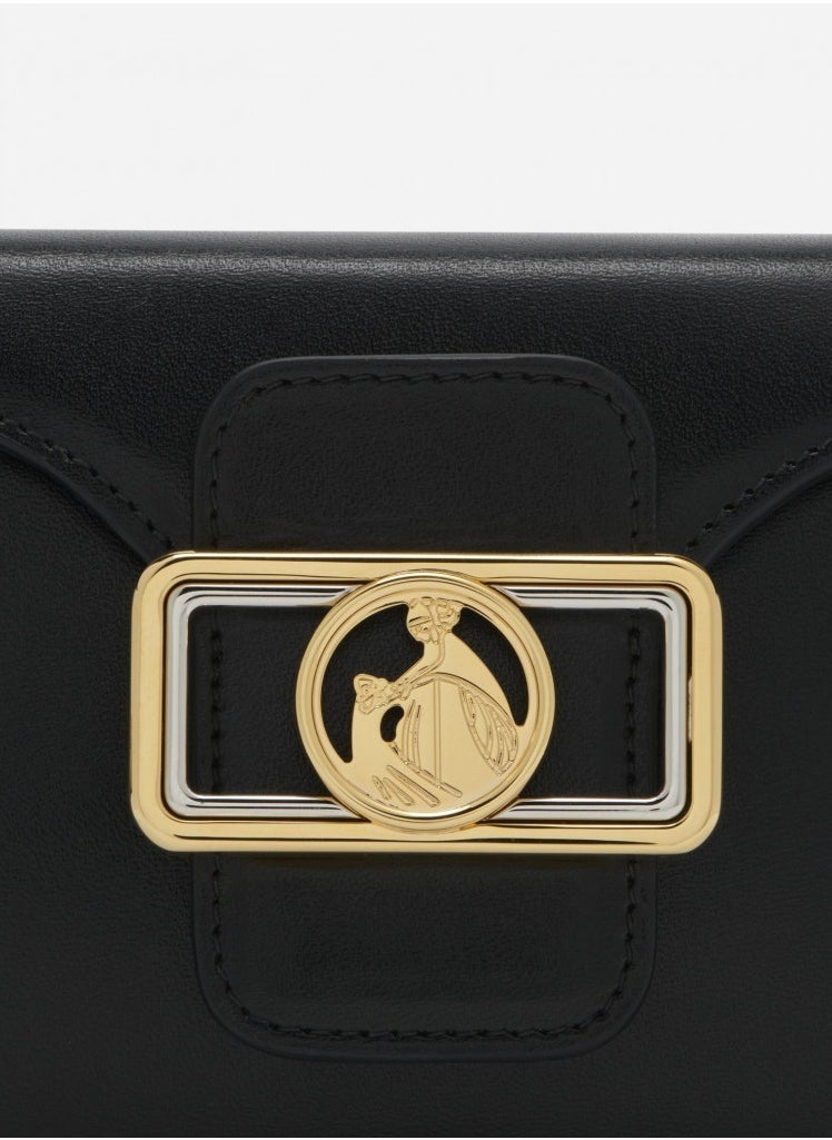 LANVIN PARIS Lanvin Nano Pencil Shiny Leather Shoulder Bag Black  - Image 4