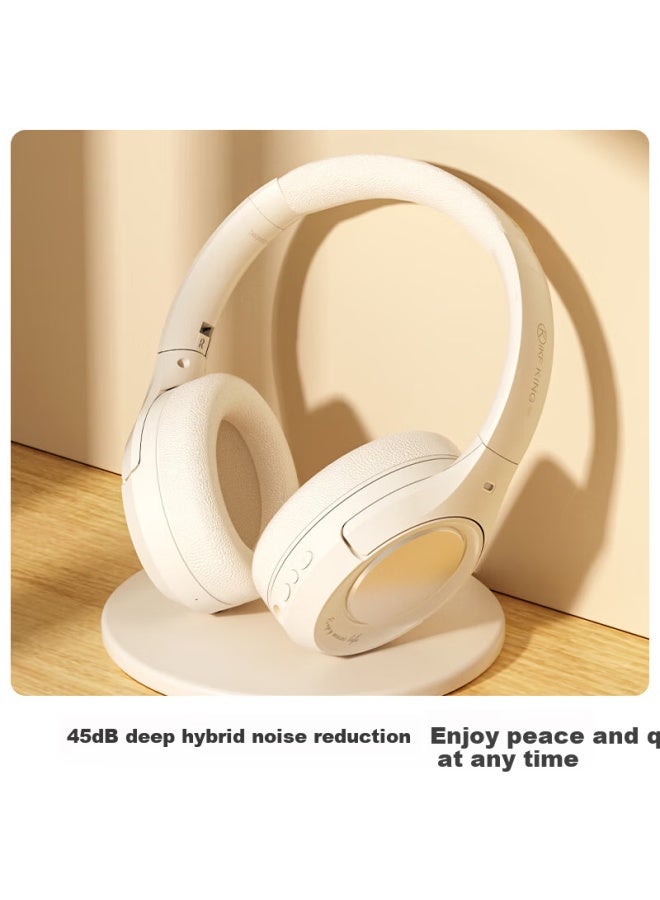 Ikf King Pro 1.0 Active Noise Cancelling Over-ear Bluetooth Headphones Gold Standard Music Esports Fps Gaming Low Latency Compatible With Huawei Xiaomi Apple Starlight Purple - Image 1