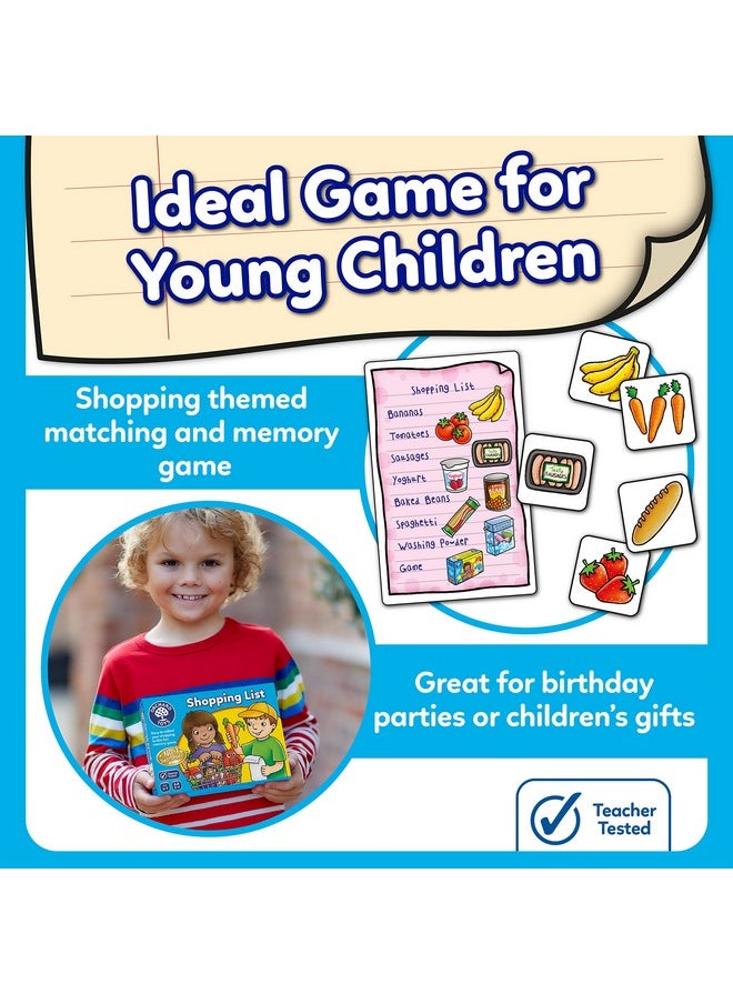ORCHARD TOYS Orchard Toys Shopping List Educational Matching & Memory Board Game Party Gift|Travel & Family Fun Time For Kids 3 To 7 Years|Pack of 1  - Image 4