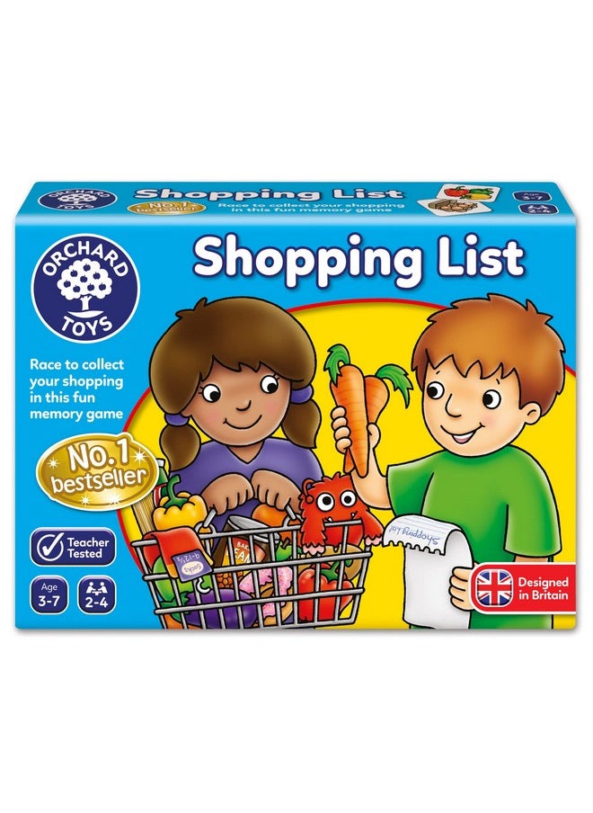 ORCHARD TOYS Orchard Toys Shopping List Educational Matching & Memory Board Game Party Gift|Travel & Family Fun Time For Kids 3 To 7 Years|Pack of 1  - Image 1