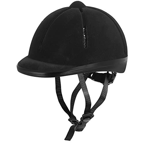 Xiaozxwlhq Adjustable Horse Riding Kids Helmet Equestrian for 2 to 6 Years Old, S Size and Head Size 48 to 54cm (Black) - Image 1