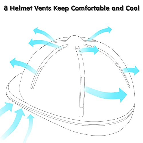 Xiaozxwlhq Adjustable Horse Riding Kids Helmet Equestrian for 2 to 6 Years Old, S Size and Head Size 48 to 54cm (Black) - Image 3