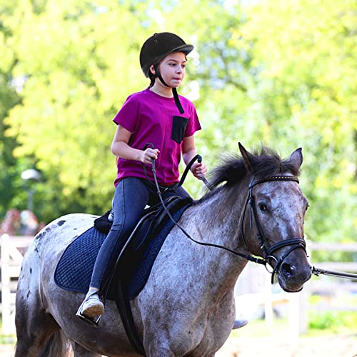 Xiaozxwlhq Adjustable Horse Riding Kids Helmet Equestrian for 2 to 6 Years Old, S Size and Head Size 48 to 54cm (Black) - Image 4
