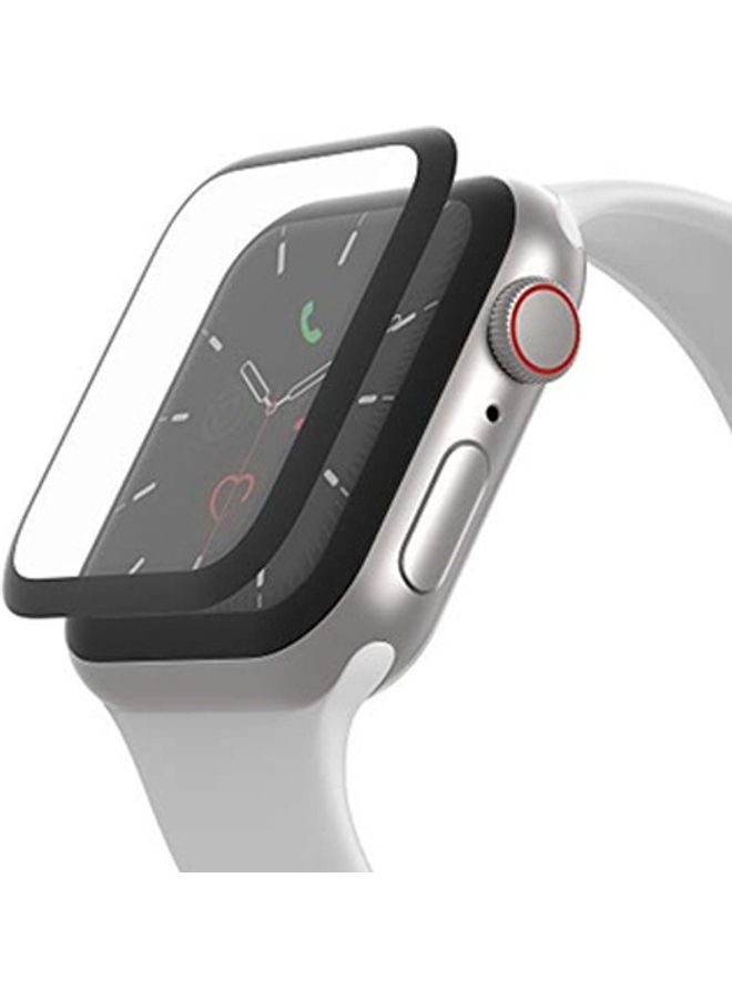 BORTONY 2-Piece Full Coverage Film Screen Protector for Apple Watch Series 6/SE/5/4/3/2/1 44mm Clear - Image 2