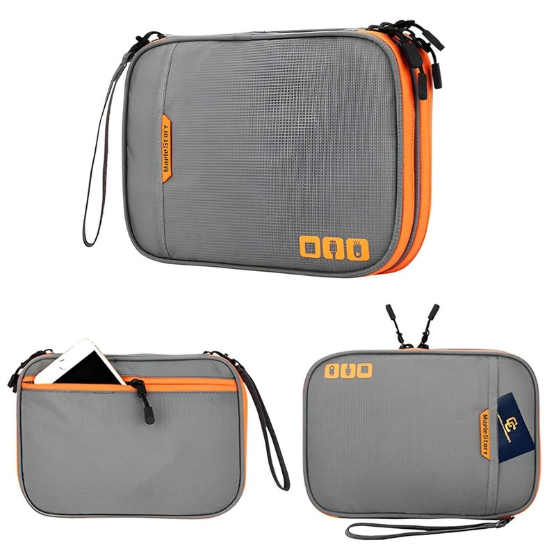 oddpod ™ Portable Electronic Accessories Travel case/Multi-function Digital Accessories Storage Organizer for iPad,Cables,Power,USB Flash Drive, Charger and more (Medium) - Image 5