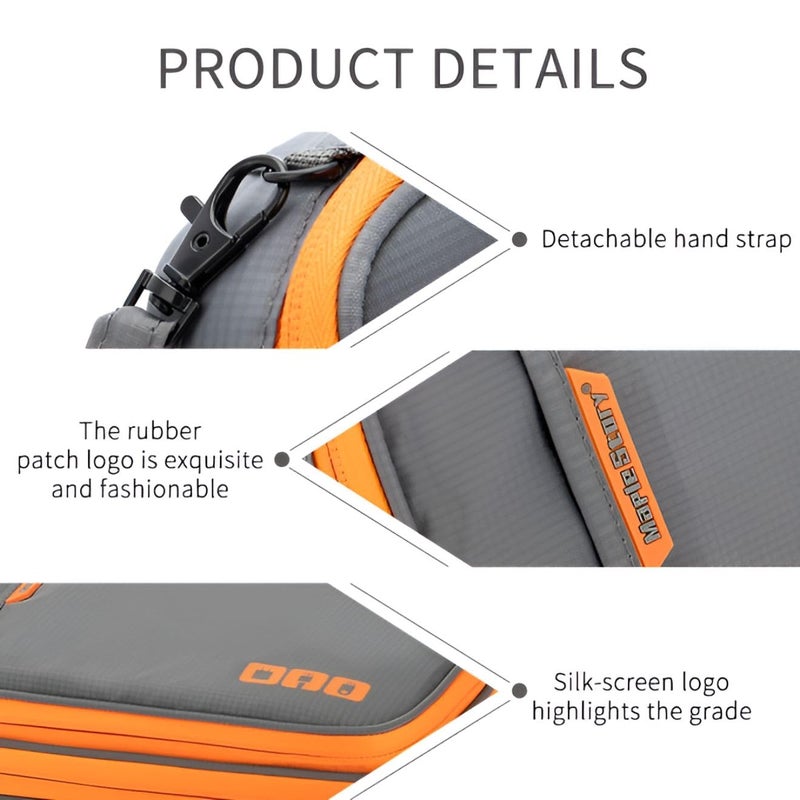 oddpod ™ Portable Electronic Accessories Travel case/Multi-function Digital Accessories Storage Organizer for iPad,Cables,Power,USB Flash Drive, Charger and more (Medium) - Image 4