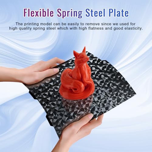 IdeaFormer-3D PEO PET Build Plate for Bambu Lab A1 Mini 184x184mm, Flexible PEO PET A1 Mini Bed Plate Smooth a1mini Spring Steel Plate for Bambu A1 Mini Accessories - Image 4