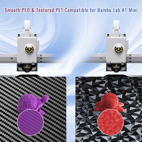 IdeaFormer-3D PEO PET Build Plate for Bambu Lab A1 Mini 184x184mm, Flexible PEO PET A1 Mini Bed Plate Smooth a1mini Spring Steel Plate for Bambu A1 Mini Accessories - Image 3