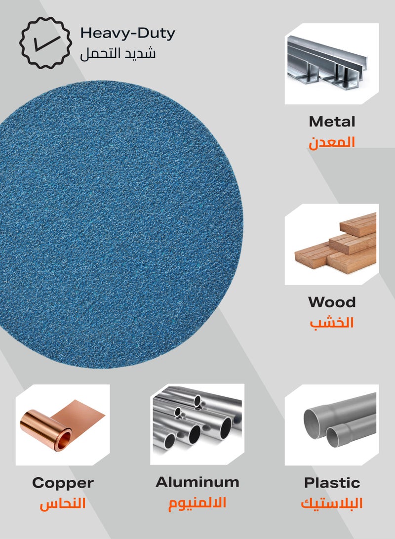 Pro7 100 Pieces 4.5inch Velcro Sanding Disc Calcined Alumina 80 Grit - No-Hole Hook u0026 Loop Round Sandpaper Disc, Random Orbital Sandpaper for Automotive, Woodworking, Metal Polishing - Image 5
