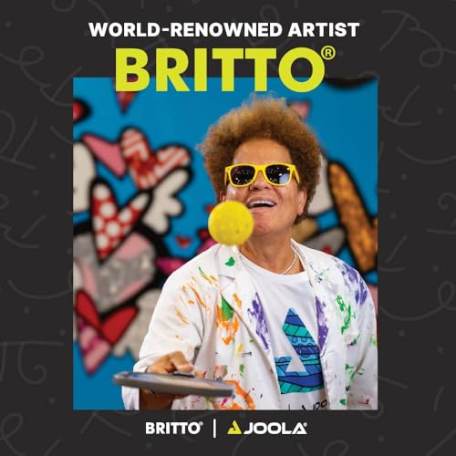 JOOLA شريط حماية حافة JOOLA x Britto - حماية إضافية لحافة المضرب وتغطية شريط الوزن. تصميمات ملونة مخصصة من روميرو بريتو. يناسب معظم علامات وأحجام المضارب. - Image 2