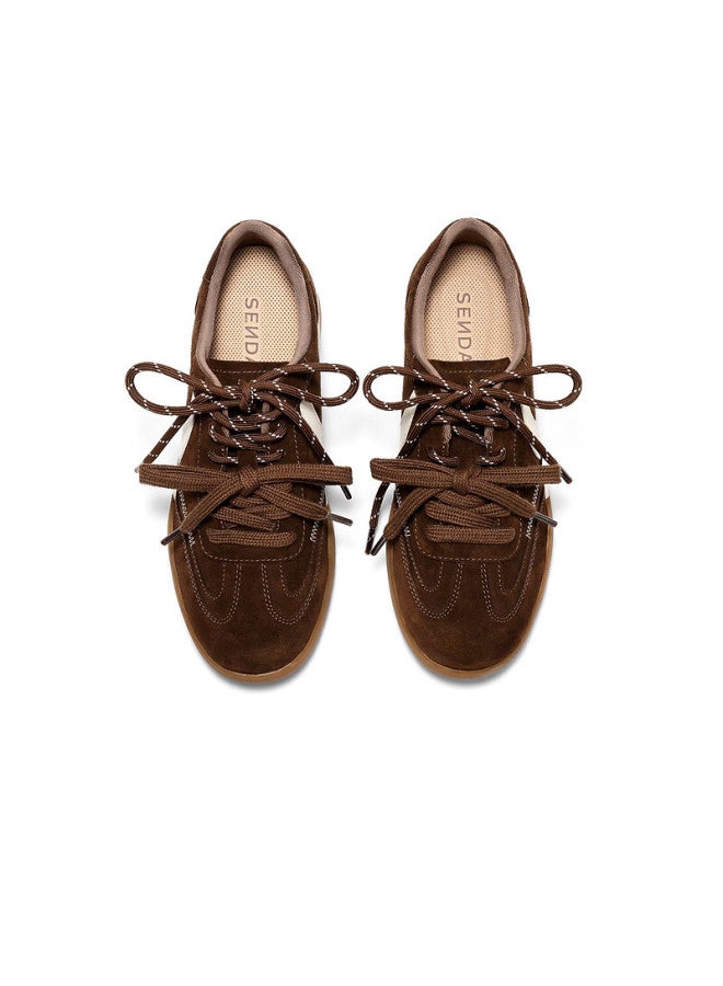 Senda a Women's Spring Autumn Training Shoes Moon Tooth Outdoor Sports Casual Sneakers 4nrd7am6 Brown Size 37 - Image 2