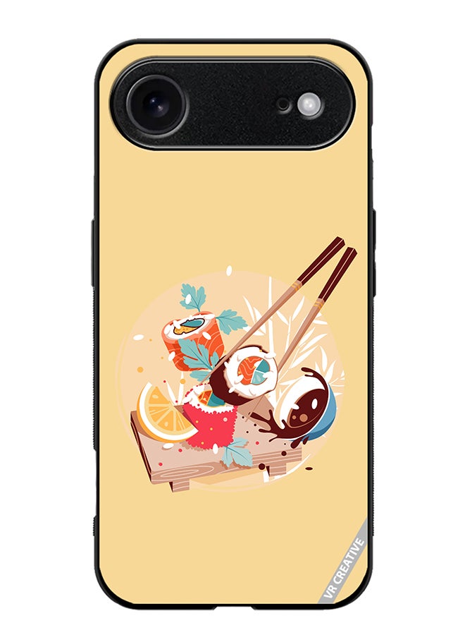 Protective Case Cover For Apple iPhone 17 Air Sushi Design Multicolour