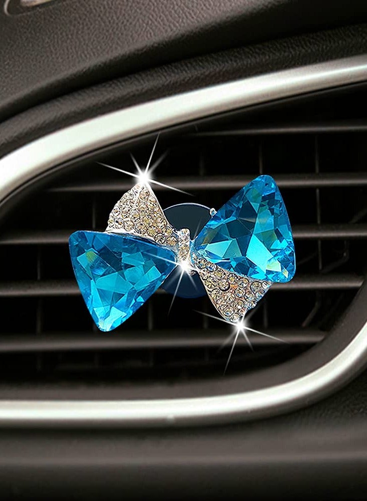 Rhinestone Car Air Vent Clips 2 Pack Stylish Oil Diffuser for Women Bling Car Accessories Practical Bowknot Design - Image 4