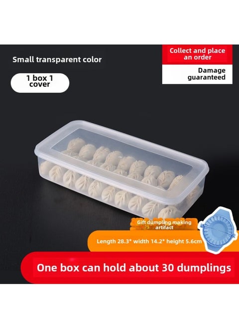 Wholesale New Large Refrigerator Storage Box Multi-layer With Lid Quick-frozen Pp Dumpling Box Dumpling Tray Fresh-keeping Box-Specifications:Trumpet 1 Box 1 Cover (stackable)-Color:Transparent