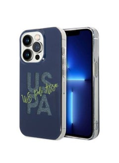 U.S. Polo Assn. IML Glitter Script Hard Case for iPhone 14 Pro Max (6.7") - Navy  - Image 2