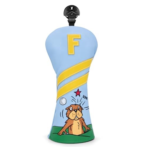 Acebirdie Golf Club Headcover for Driver Covers Fairway Wood Covers Hybrid Covers Gopher Style Premium Leather 3 Wood Headcover Set with Interchangeable No Tags Golf Club Covers for Fairway1pcs - Image 1