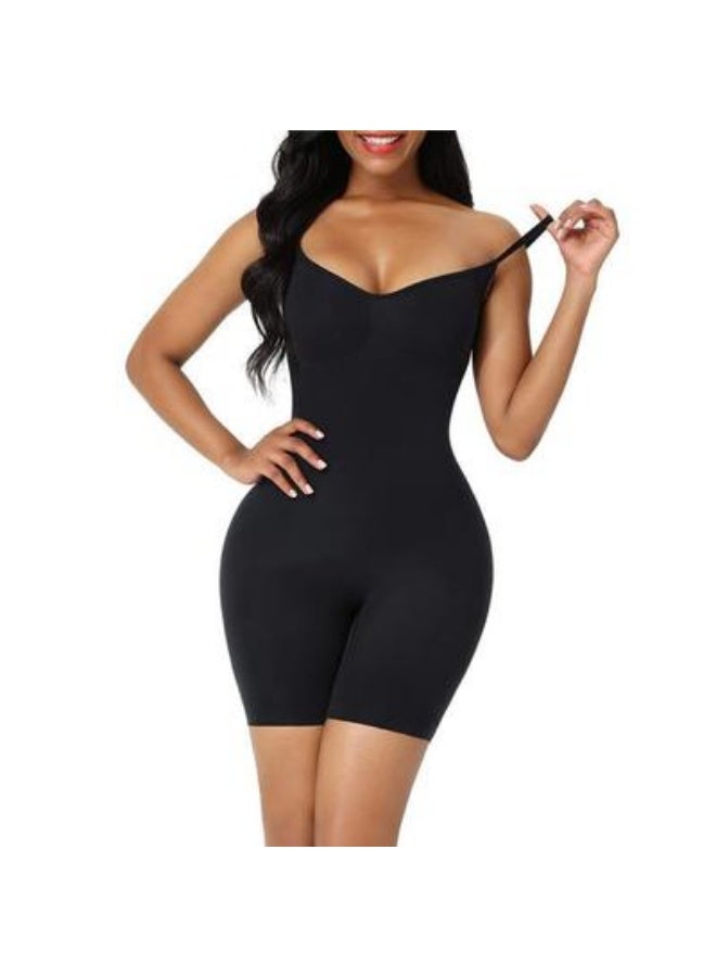 Women's long corset for slimming, tightening the abdomen and thighs, and shaping the body.