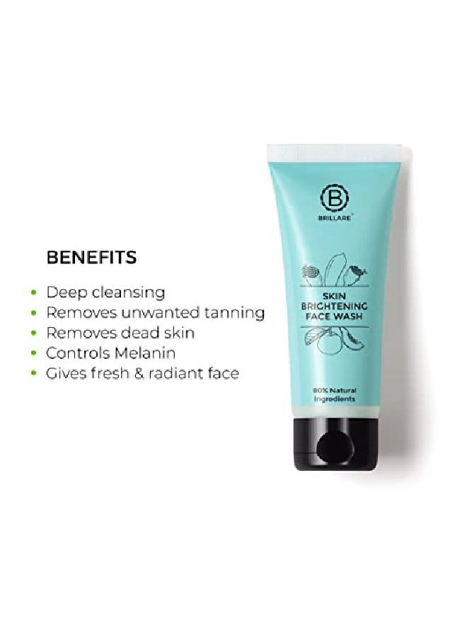 BRILLARE Skin Brightening;Lightening Face Wash Enriched With Lime Cavier Papaya & Multifruit Extract For Pigmented Tanned Skin & Dark Spots 100 ml  - Image 5