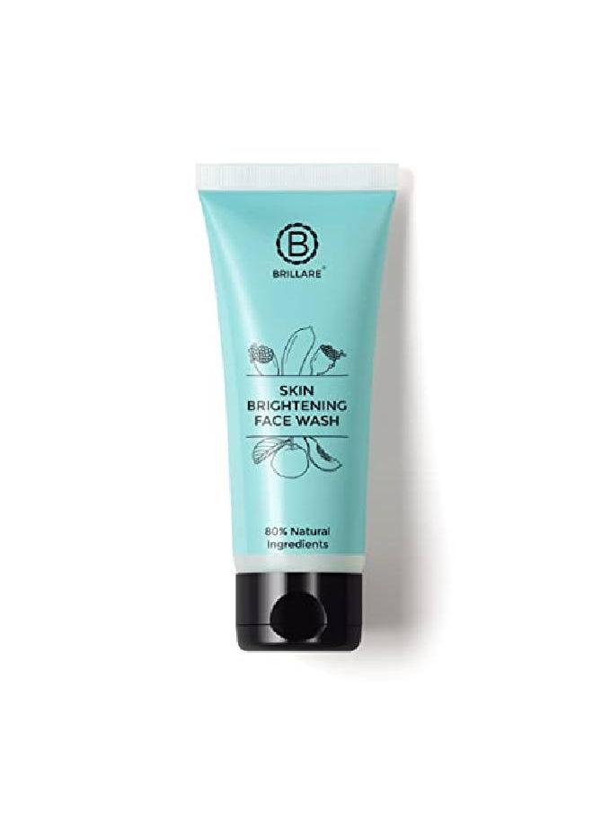 BRILLARE Skin Brightening;Lightening Face Wash Enriched With Lime Cavier Papaya & Multifruit Extract For Pigmented Tanned Skin & Dark Spots 100 ml  - Image 2