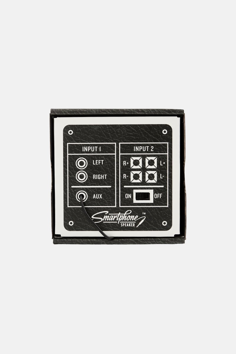 Luckies صندوق مكبر صوت الهاتف الذكي، أسود - Image 2