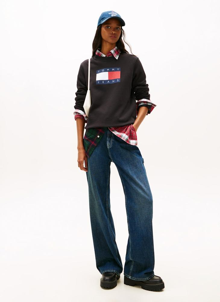TOMMY JEANS Logo Crew Neck Sweatshirt - Image 4