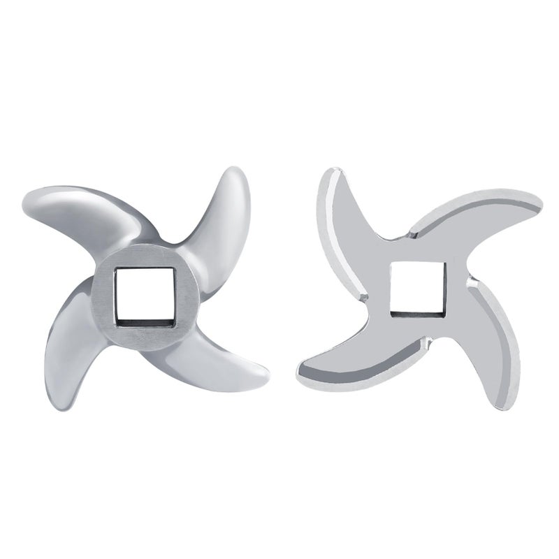 Garosa شفرة مطحنة اللحم، شفرات مفرمة حادة على شكل صليب من الفولاذ المقاوم للصدأ بديل لمطاحن اللحم (22#) - Image 5