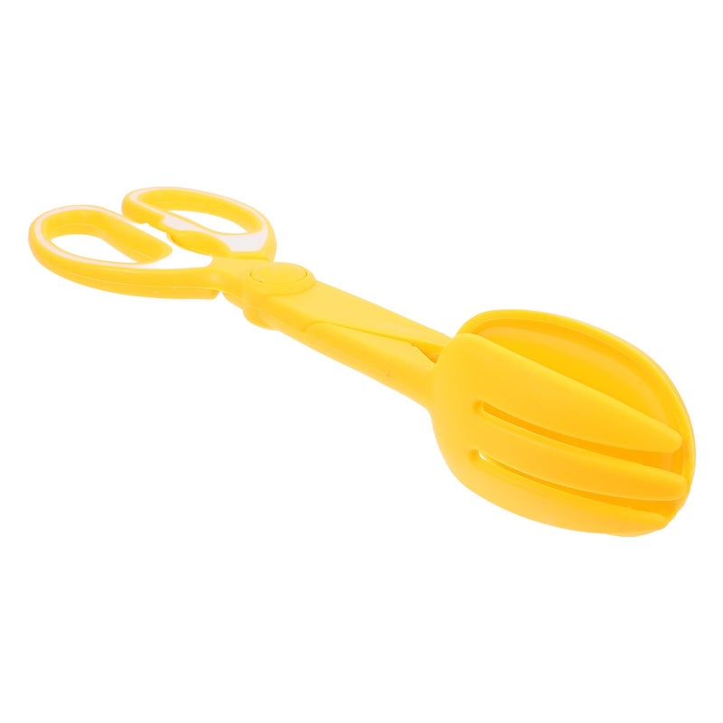 Heavy Duty Dog Poop Scooper Clamp Long Handle Easy Clean Yellow Pet Waste Removal Tool - Image 2