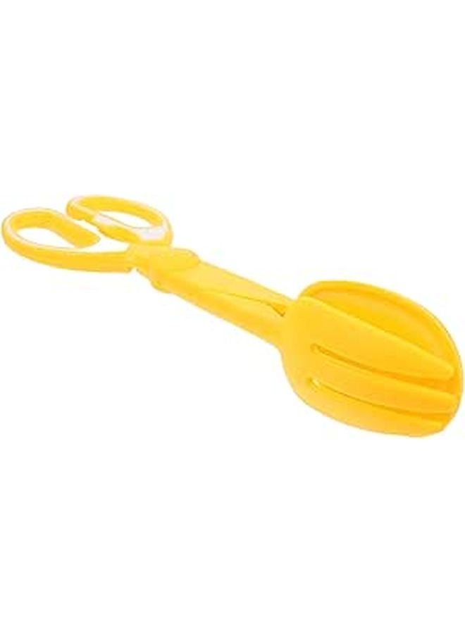 Heavy Duty Dog Poop Scooper Clamp Long Handle Easy Clean Yellow Pet Waste Removal Tool - Image 1