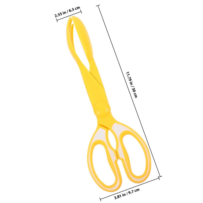 Heavy Duty Dog Poop Scooper Clamp Long Handle Easy Clean Yellow Pet Waste Removal Tool - Image 3
