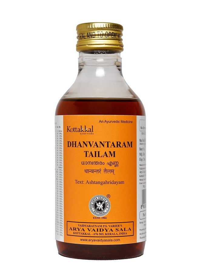 Kottakkal ayurveda® Dhanvantaram Tailam - 200 ml, Enriched With Goodness of Herbal Ingredients - Image 1