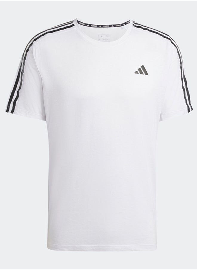 Adidas - Own the Run 3-Stripes T-Shirt - Image 1