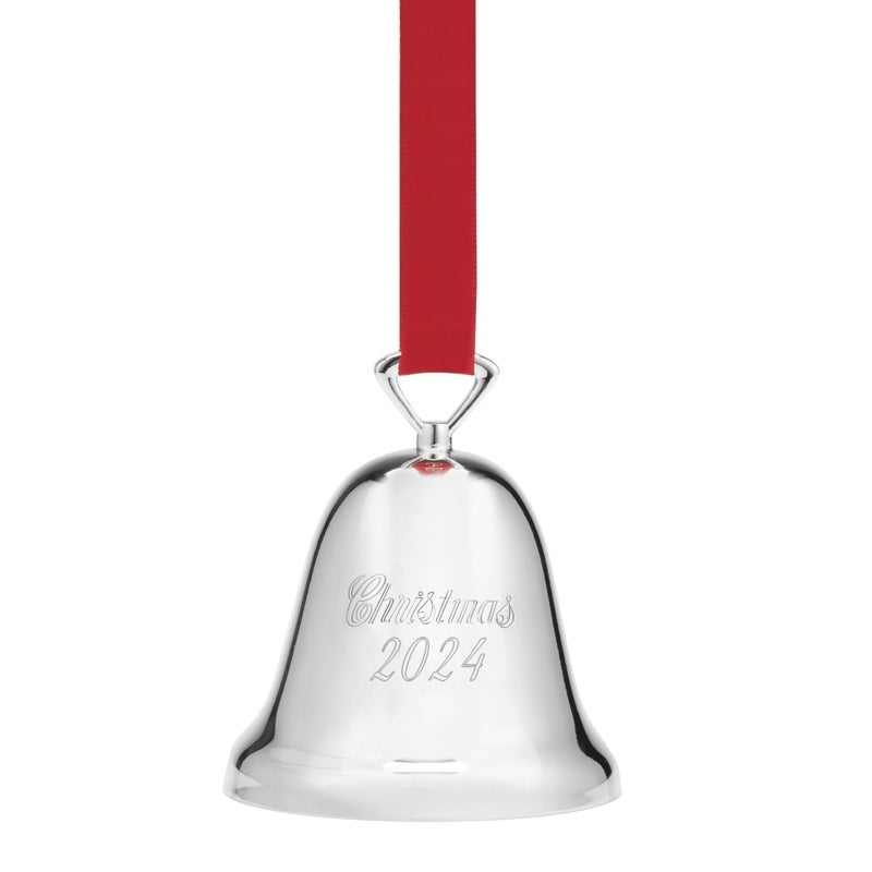 Reed & Barton 895958 2024 Annual Silverplate Christmas Tree Bell  Ornaments - Image 1