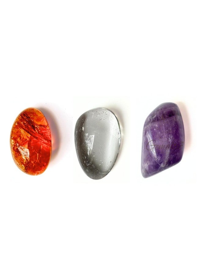 Gemaltic Tumble Stone 3 Pcs Emotional Wellness Crystal set for Gift Healing Crystals for Emotional Balance (Gratitude) - Image 1