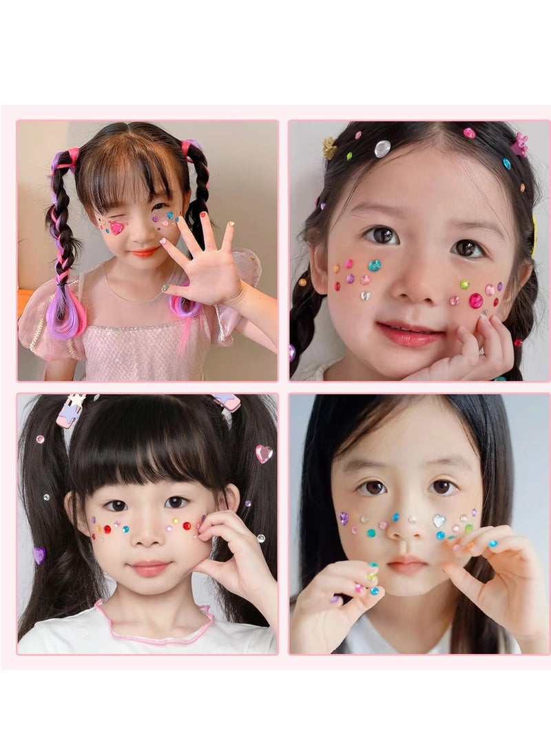 Beauenty 7 PCS Gem Stickers Rhinestones, Self Adhesive Jewels Stickers,Acrylic Gems Embellishment DIY Glitter Decorative Diamonds Small Stickers for Kids - Image 5
