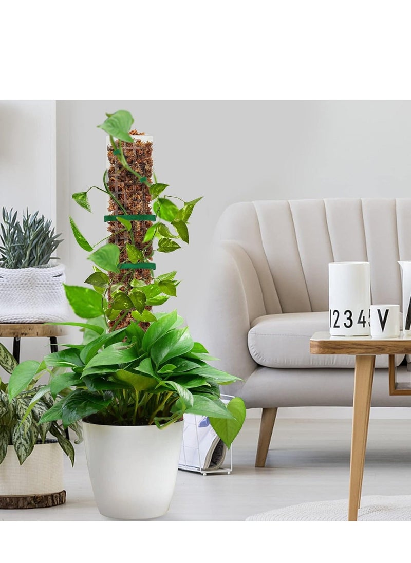 Generic - 24 Inch Plastic Moss Pole for Plants Monstera, Climbing Plants, Plant Support for Indoor Plants Work with Sphagnum Moss, 4 Pcs - Image 1