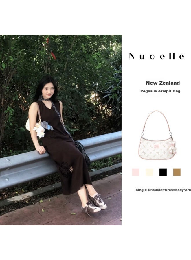 Nucelle Shen Yue Same Style Pegasus Underarm Bag For Women, Work Commute Handheld Shoulder Crescent Crossbody Bag Birthday Gift - Image 1