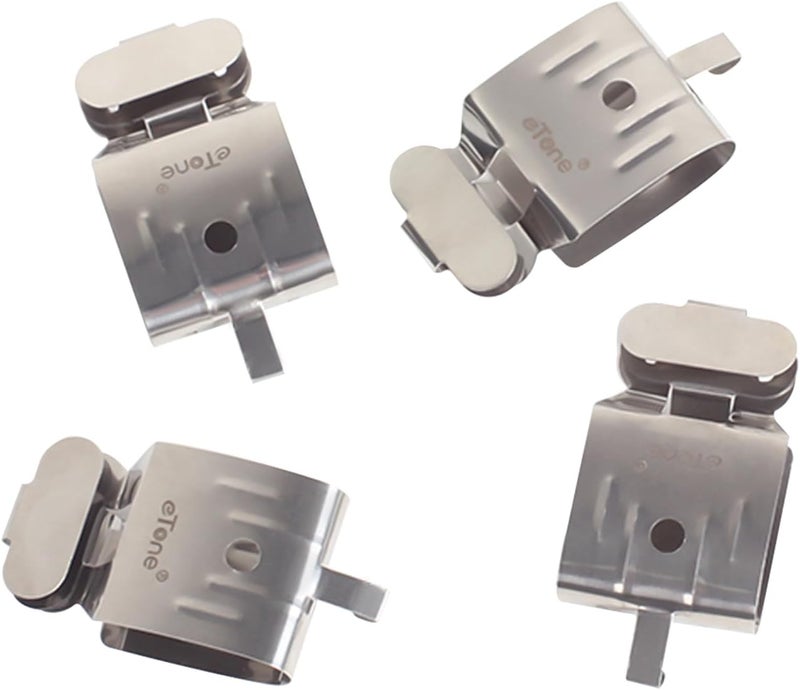 eTone 4xPCS Stainless Steel Film Clips with Lead Block Make Film Straight Film Air-Dry Darkroom Processing Equipment 135 120 Roll Film 35mm Negative 4x5 Film Sheet - Image 1