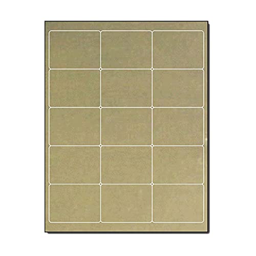 Desktop Publishing Supplies Gold Foil Label 2" x 2 11/16" for Laser Printers - 150 Labels - Image 1